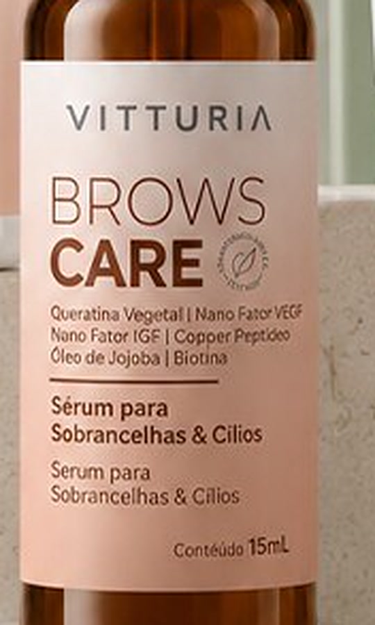 Close da embalagem com a assinatura discreta da Vitturia